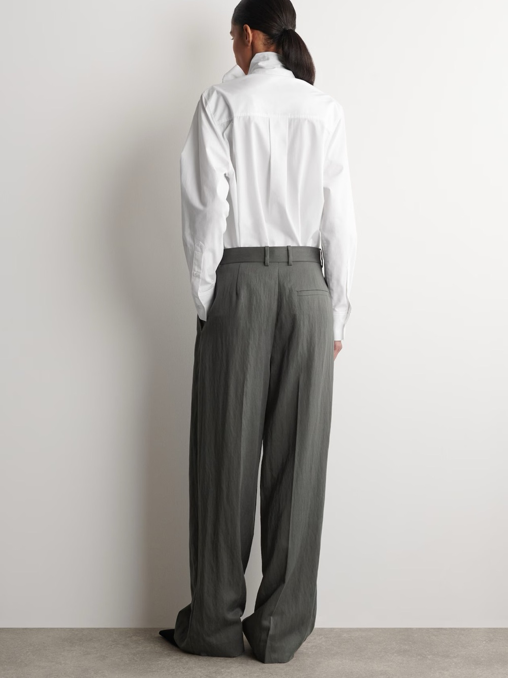 NWT (size 4) COS RELAXED FLUID WIDE-LEG PANTS - Picture 4 of 11